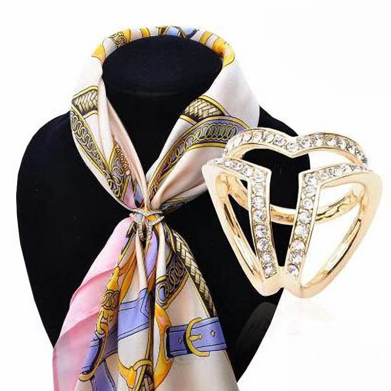 Chic Rhinestone Scarf Buckle