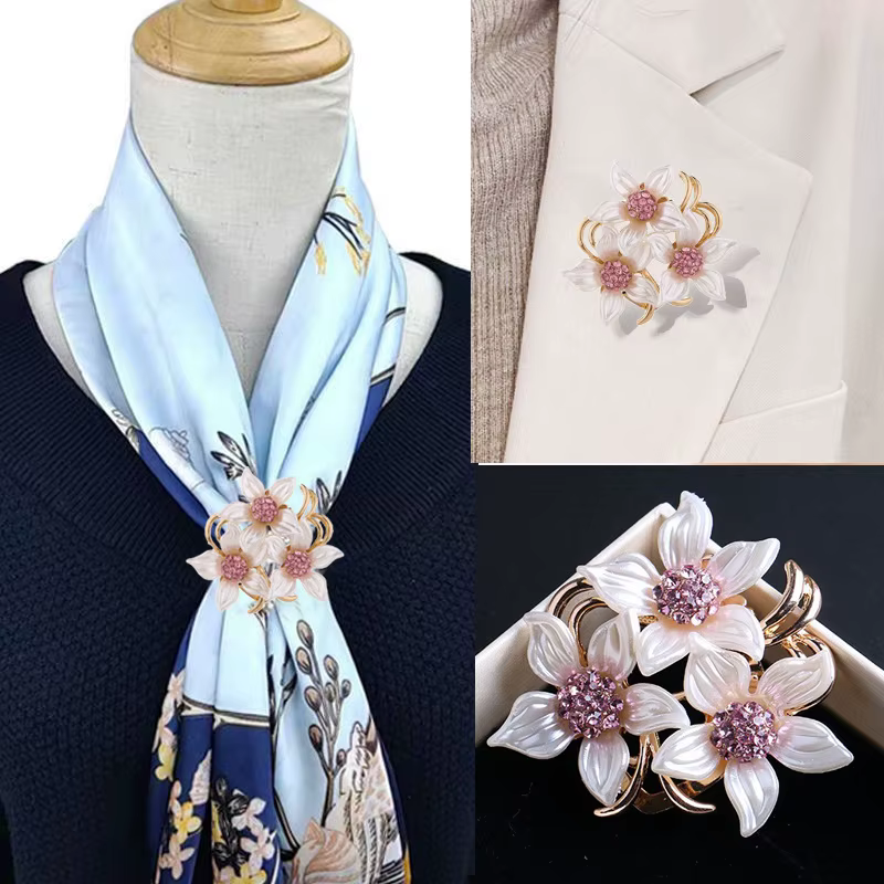 Elegant Scarf Brooch Pin
