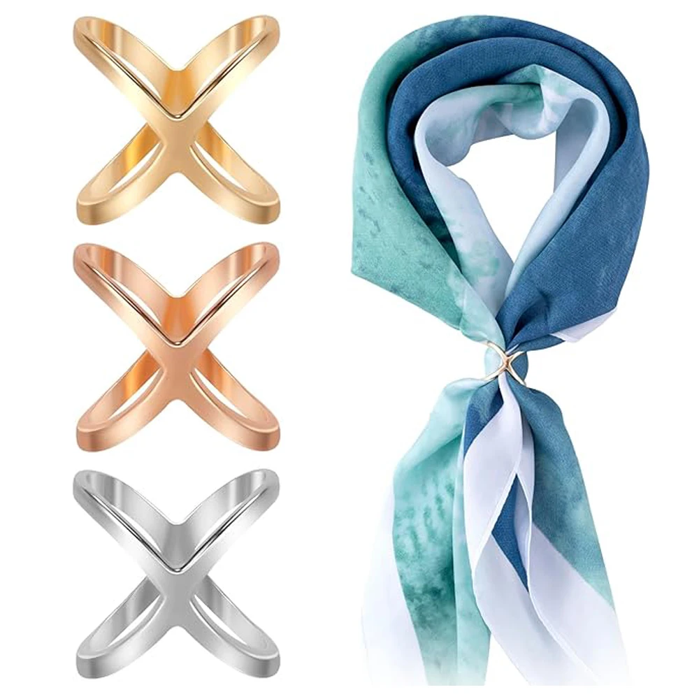 Women Scarf Ring Clips