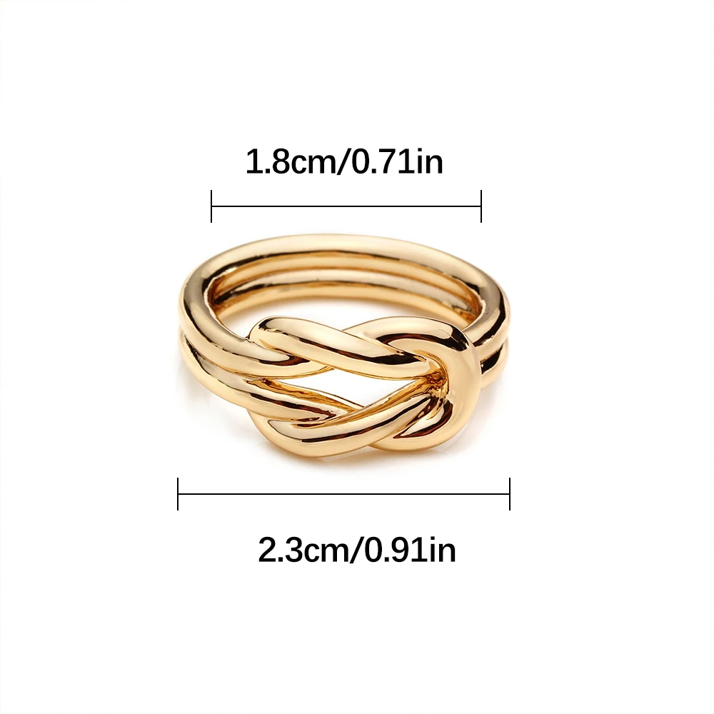 Minimalist Knot Scarf Ring - Image 2