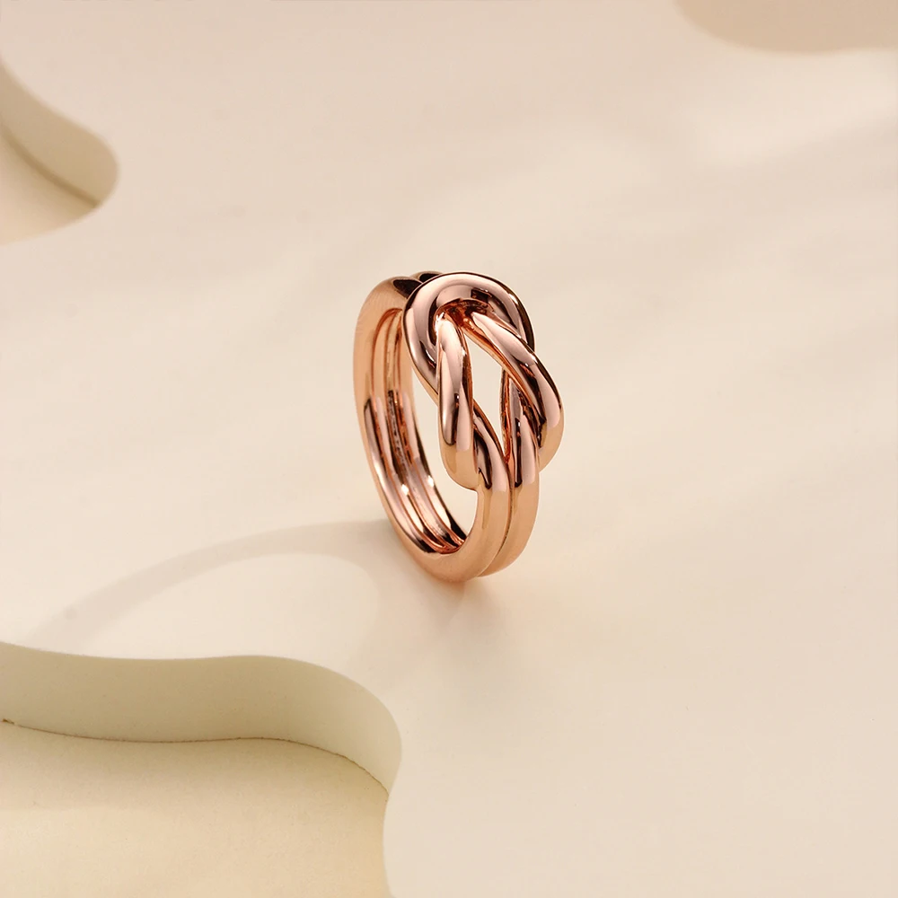 Minimalist Knot Scarf Ring - Image 5