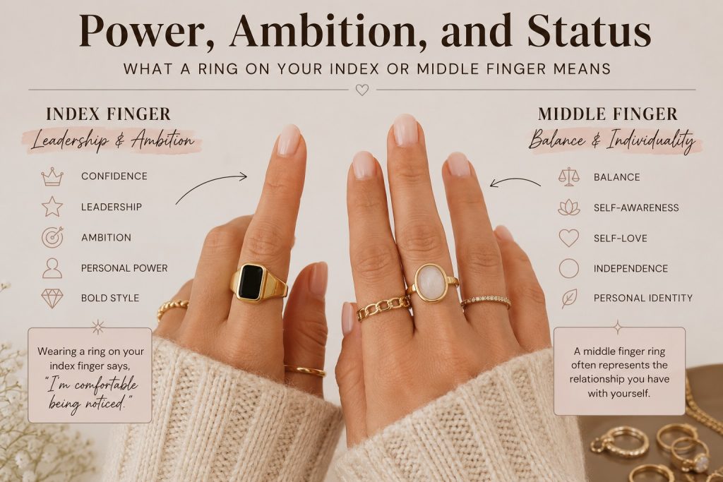 What a Ring on Your Index or Middle Finger Means